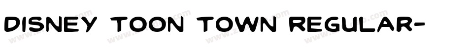 Disney Toon Town Regular字体转换